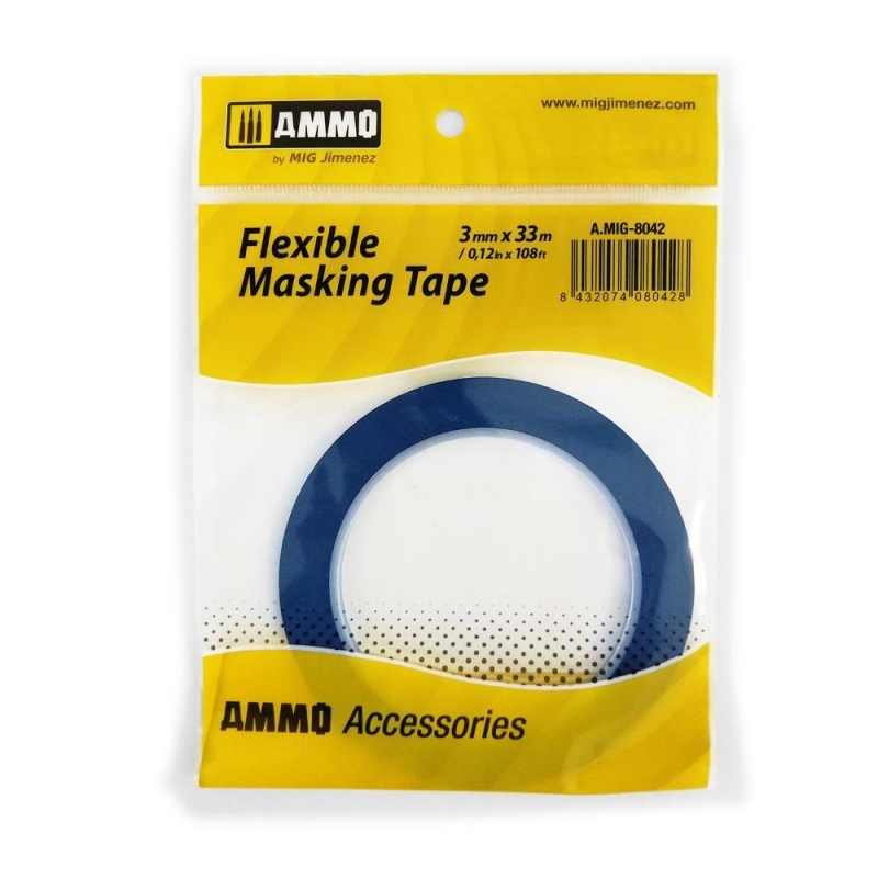 MASKING TAPE 3MMX33M - Nastro flessibile per mascherature