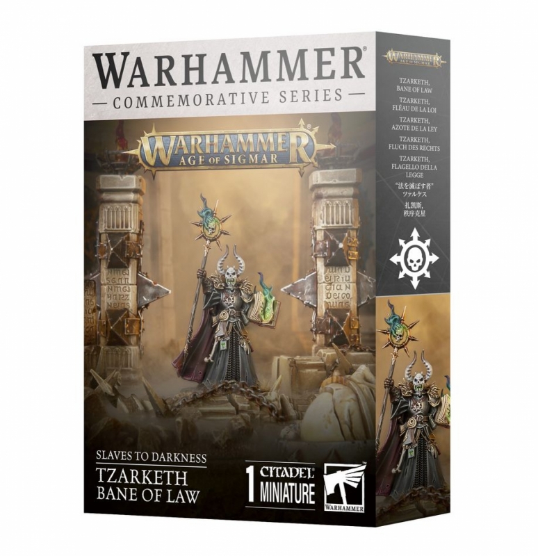 WARHAMMER COMMEMORATIVE SERIES - HOUNDS OF CHAOS TZARKETH FLAGELLO DELLA LEGGE 