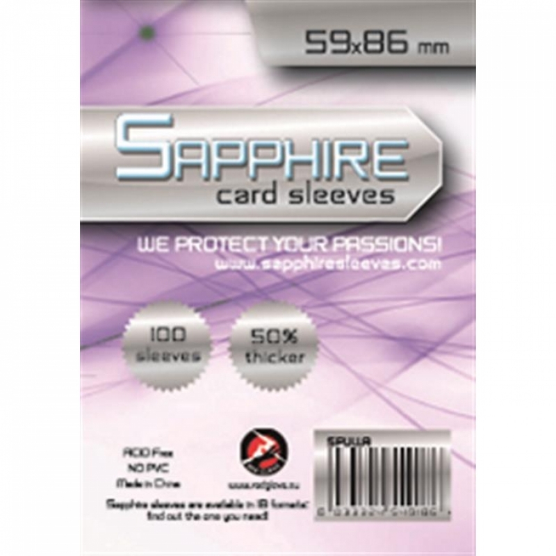 100 BUSTE PROTETTIVE 59X86 (mm) - SAPPHIRE LILLA