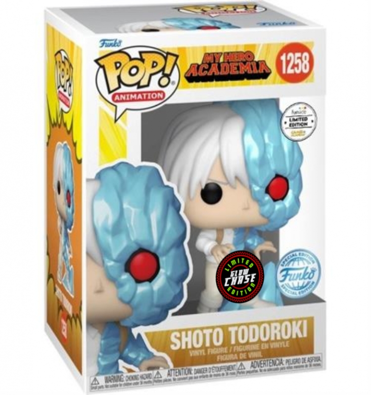 MY HERO ACADEMIA - POP FUNKO VINYL FIGURE 1258 ICE TODOROKI (GW) CHASE  GA EXCL