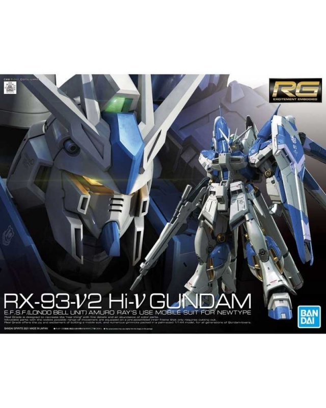 REAL GRADE -  Hi-v GUNDAM  - MOBIL SUIT RX-93-2 - scala 1/144  