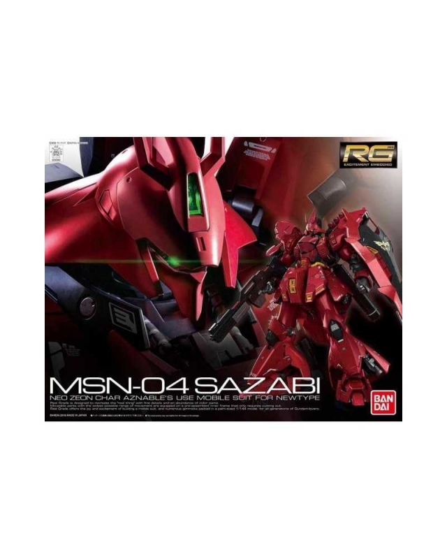 REAL GRADE - SAZABI GUNDAM  - MOBIL SUIT MSN-04 - scala 1/144 