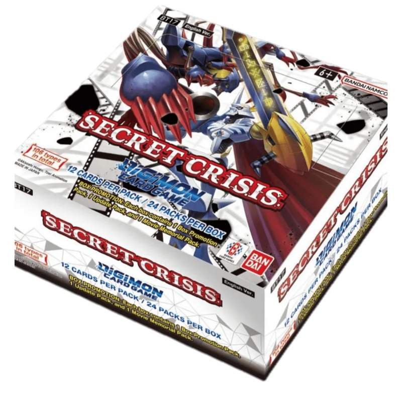 DIGIMON CARD GAME - BT17 SECRET CRISIS - BOX 24 BOOSTER PACK