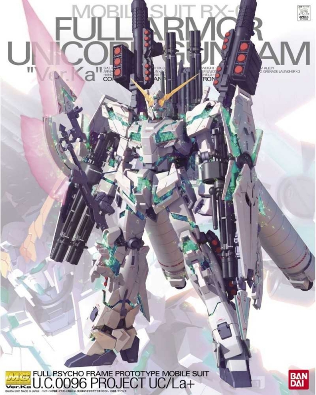 MASTER GRADE - UNICORN GUNDAM VER.KA MOBIL SUIT RX-0 FULL ARMOUR - MODEL KIT 1/100 