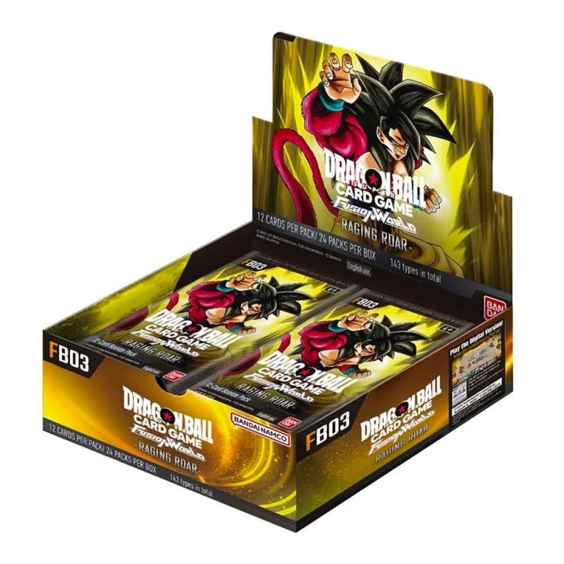 DRAGON BALL CARD GAME FUSION WORLD - Raging Roar FB03 - BOX 24 BOOSTER PACK