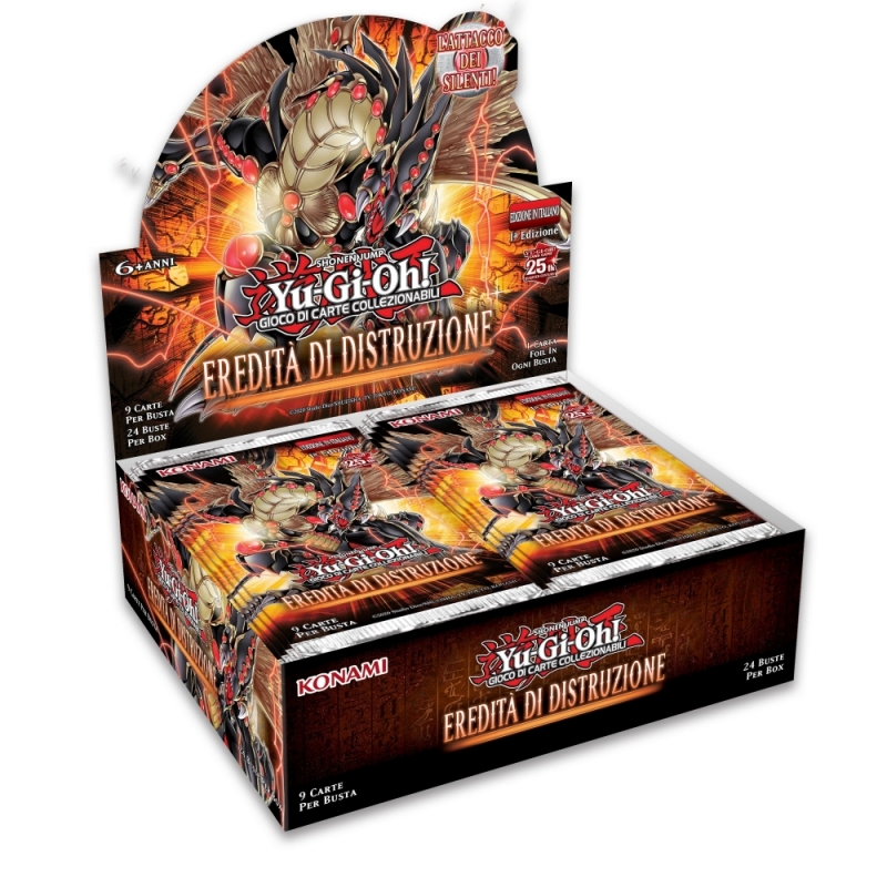 YU-GI-OH! - BOX  da 24 BUSTE - EREDITA' DI DISTRUZIONE - ITA 