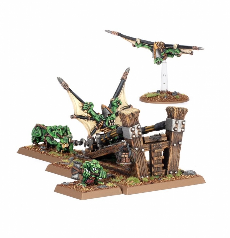  WARHAMMER - THE OLD WORLD: ORC BOYZ & ORC GOBLIN - CATAPULTA DEI GOBLIN FOLLI FIONDATI