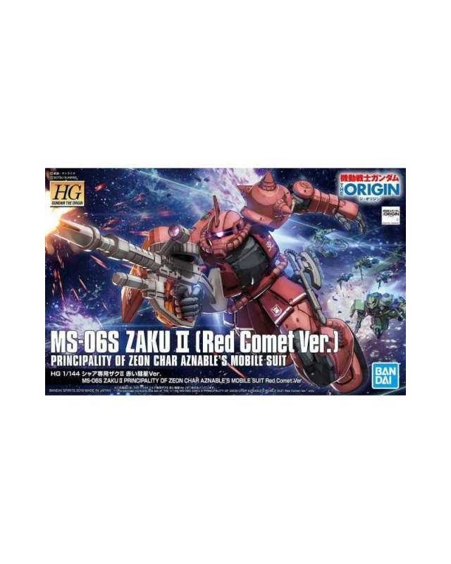 HIGH GRADE - MS-06S ZAKU II MOBILE SUIT RED COMET VER.- MODEL KIT 1/144