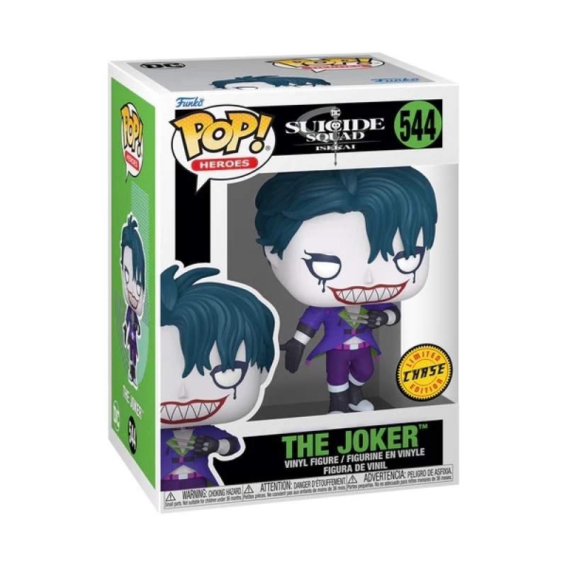 DC COMICS: SUICIDE SQUAD ISEKAI - POP FUNKO VINYL FIGURE 544 JOKER CHASE